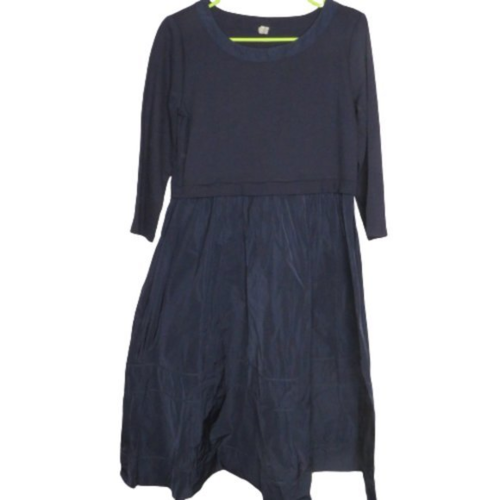 Il‎ Vento e La Seta blue dress sz L